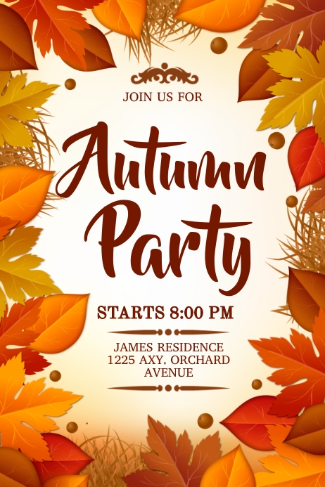 fall, autumn Template | PosterMyWall