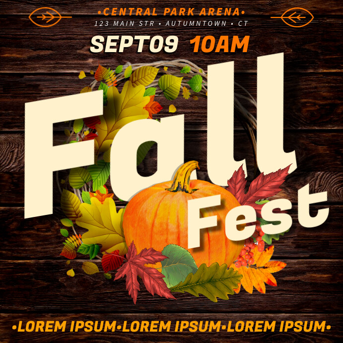 Banner Fall Event Copy of FALL / AUTUMN BANNER | PosterMyWall