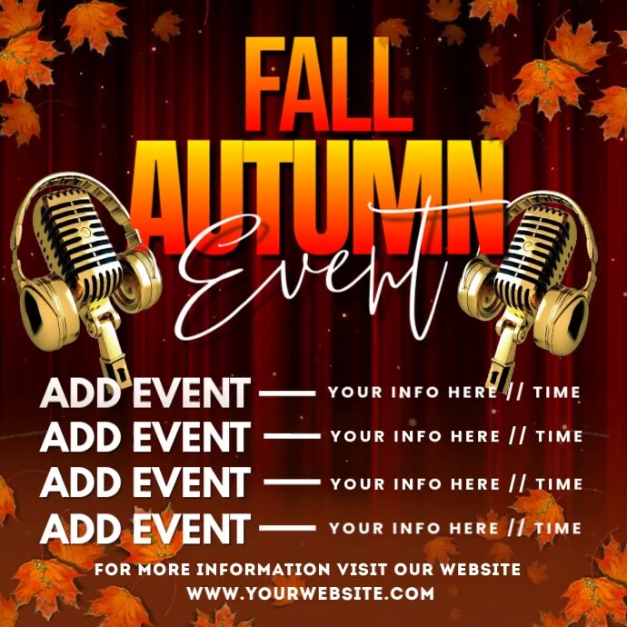 fall autumn event.a Template | PosterMyWall