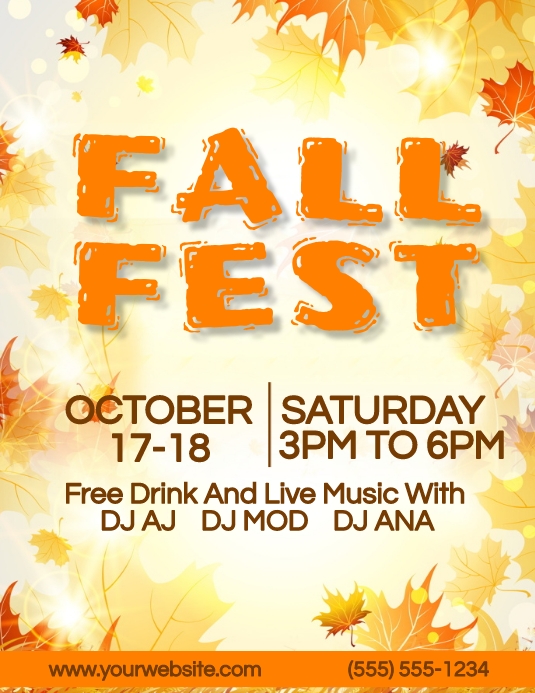 Fall / Autumn Festival Event Flyer Template | PosterMyWall