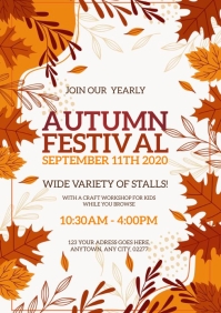 Fall Pageant Template Autumn / Fall Festival EVENT DESIGN TEMPLATE | PosterMyWall