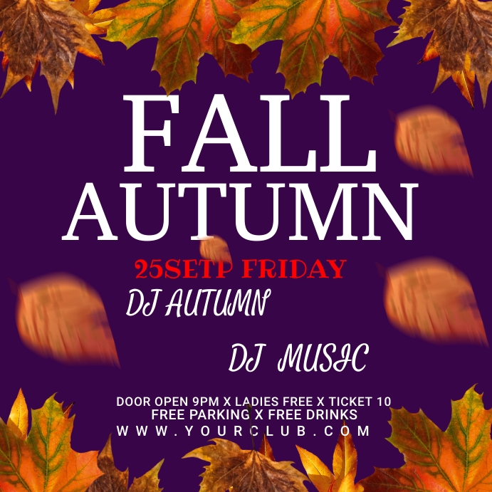 Fall autumn flyer Template | PosterMyWall