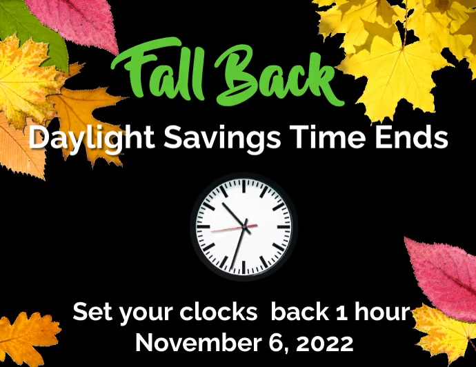 Fall Back 2022 Template | PosterMyWall