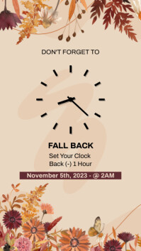 Fall Back Memo Fall Back Template | PosterMyWall