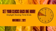 Fall Back Daylight Saving Time Ends Digitale Vertoning (16:9) template