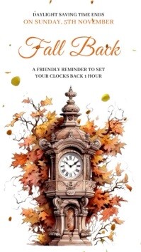 Fall Back Template | PosterMyWall