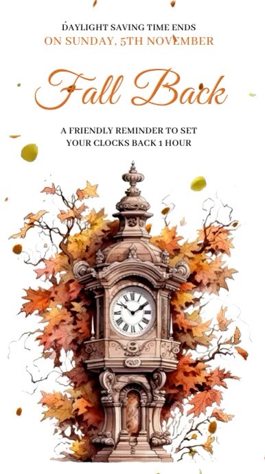 Copy of Fall Back | PosterMyWall