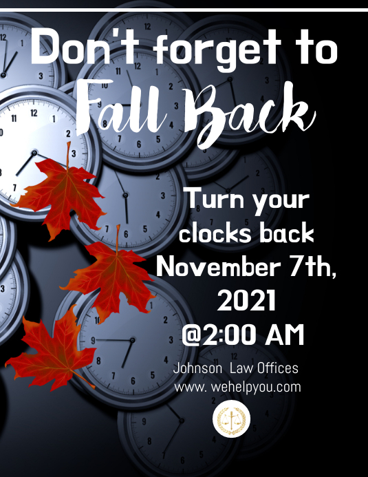 Fall back Template | PosterMyWall