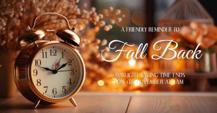 Fall Back Template | PosterMyWall