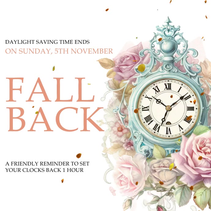 Copy of Fall Back | PosterMyWall