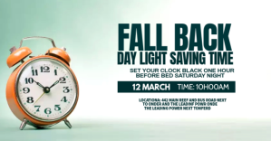 White Daylight Saving Time Reminder Obraz udostępniany na Facebooku Template