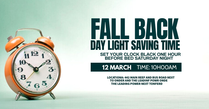 fall back Template | PosterMyWall