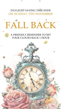 Fall Back Template | PosterMyWall