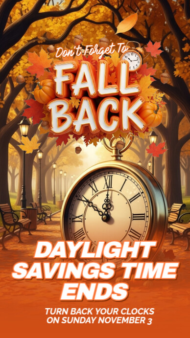 fall back Instagram Story template