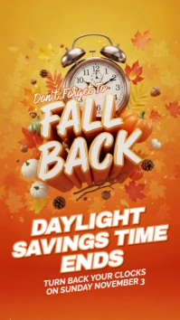 fall back Instagram Story template