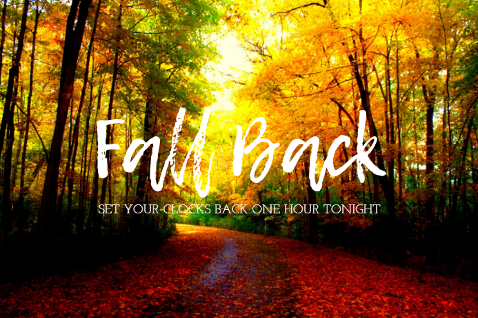 Fall Back Template | PosterMyWall
