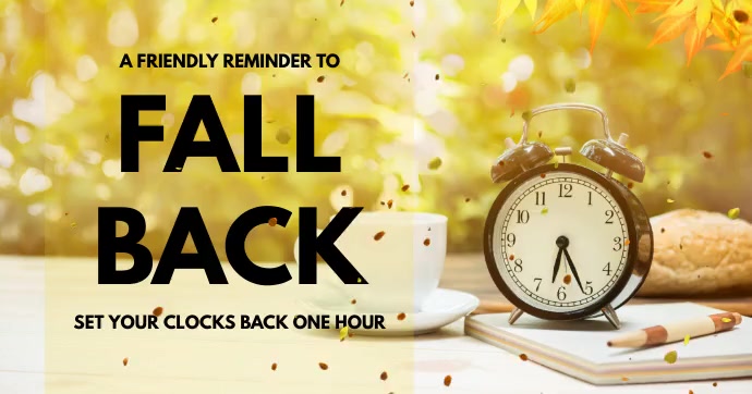 Fall Back Template | PosterMyWall