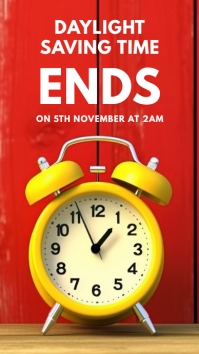 Fall Back Template | PosterMyWall