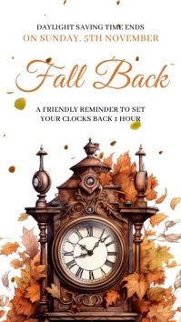 Fall Back Template | PosterMyWall