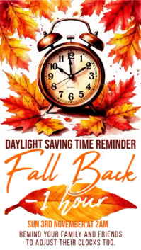 Fall Back Instagram Story template