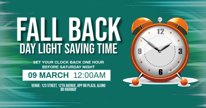 Fall back Template | PosterMyWall