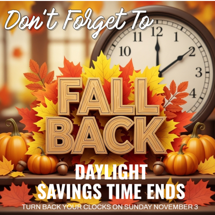 Daylight Savings Reminder Template | PosterMyWall
