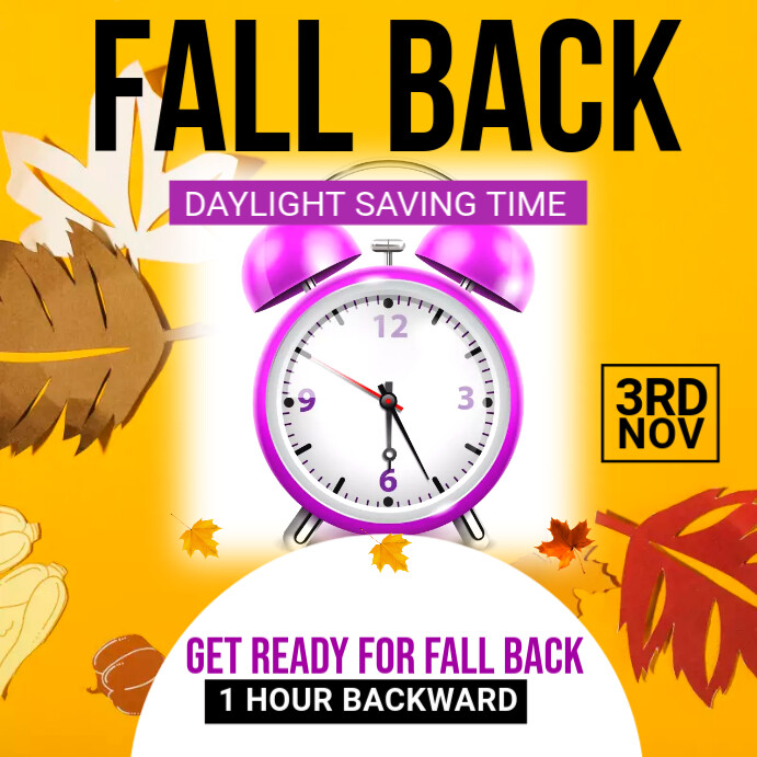 Copy of fall back Instagram post | PosterMyWall