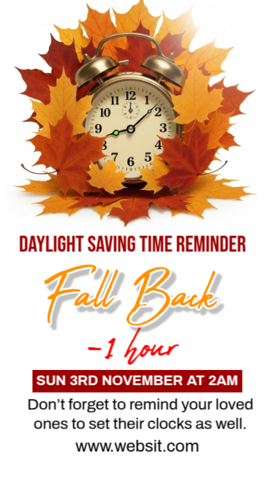 fall back poster Template | PosterMyWall