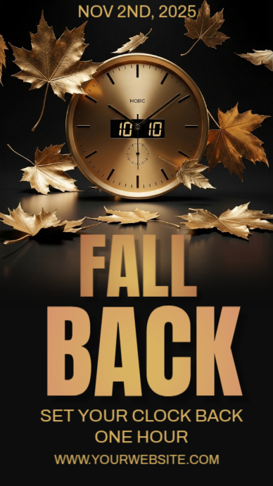 Daylight Saving Time Reminder Template | PosterMyWall