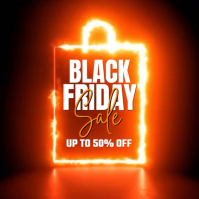 Red Black Friday Sale Instagram Plasing Template