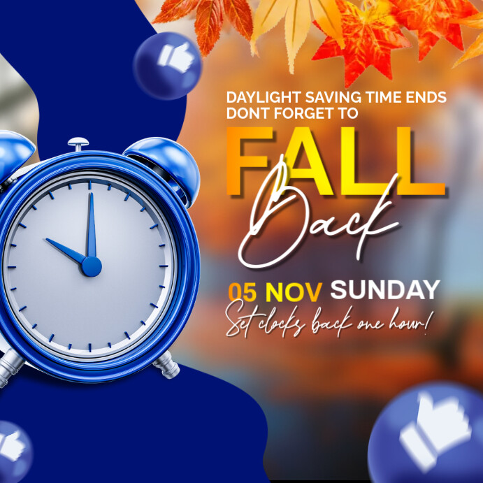 fall back season Template | PosterMyWall