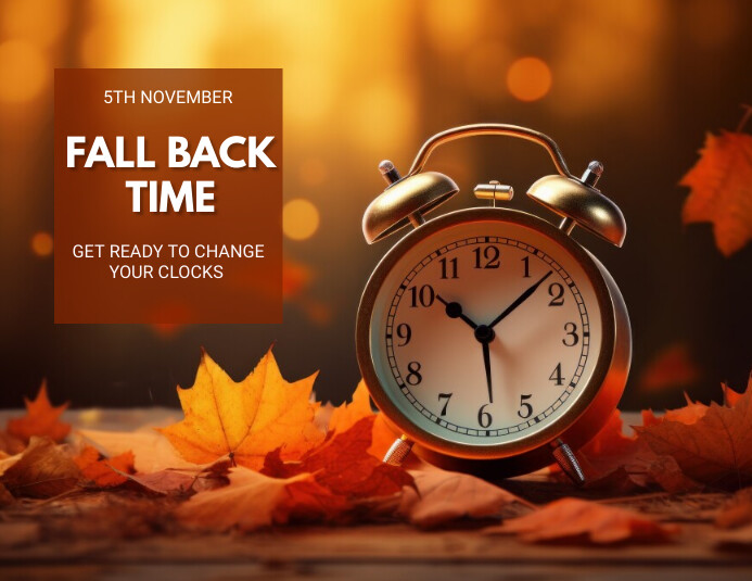 fall back time Template | PosterMyWall
