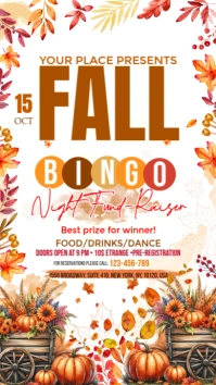 Fall Bingo Instagram Story template