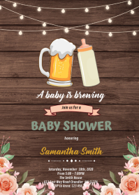 2 040 A Baby Is Brewing Customizable Design Templates Postermywall