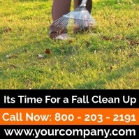 Fall Clean Up Template | PosterMyWall
