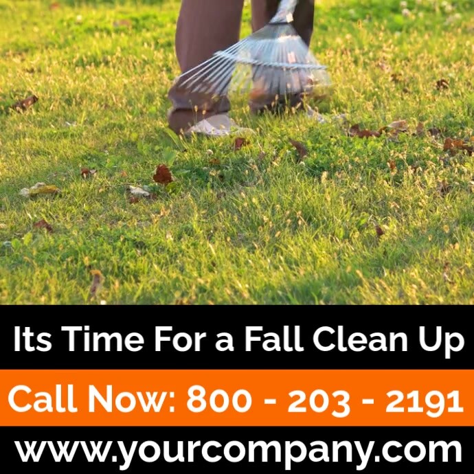 Fall Clean Up tempalte Template | PosterMyWall