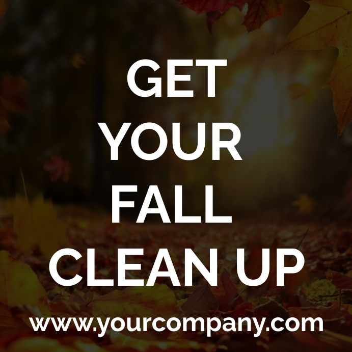 Fall Clean Up Template | PosterMyWall