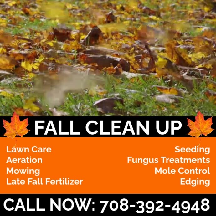 Fall Clean Up Graphics Fall Landscaping Flyers