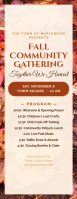 Biały Fall Community Gathering Media Página Carta Template