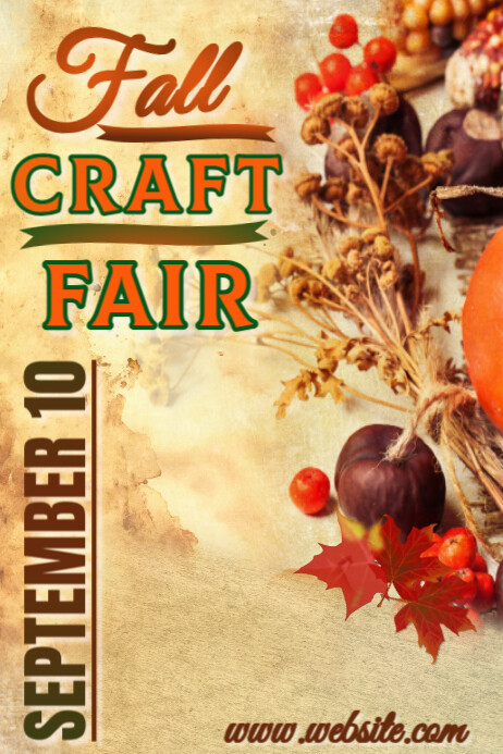 Fall Craft Fair Template | PosterMyWall
