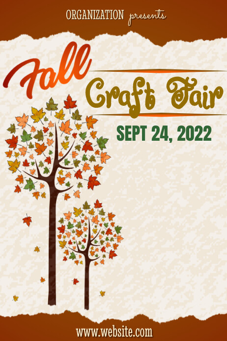 Fall Craft Fair Template PosterMyWall fall-craft-fair-template-postermywall