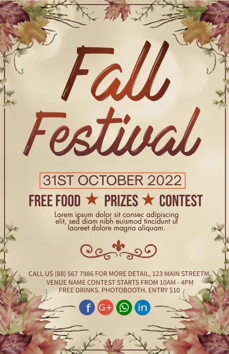 Fall Template PosterMyWall