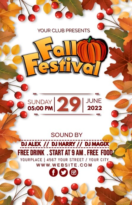 Fall Design Template Copy of fall | PosterMyWall