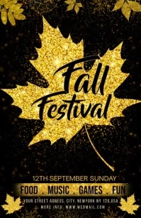 fall Half Page Wide template