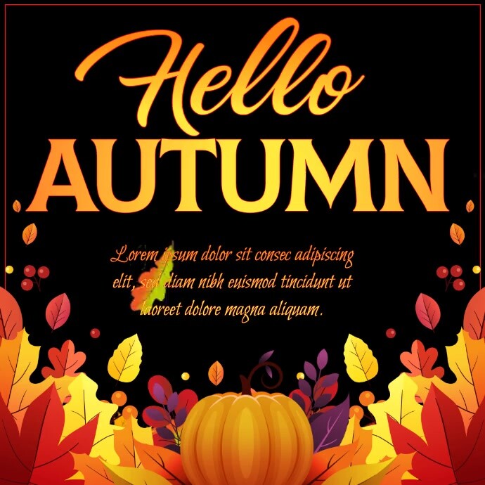 Fall Design Post fall Template | PosterMyWall