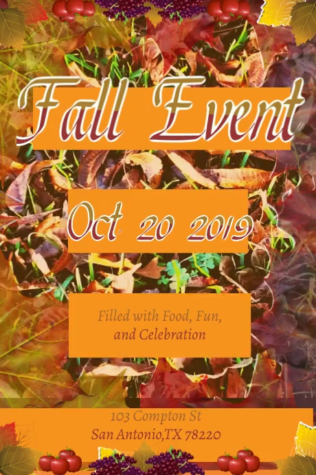 Fall Event Flyer Template | PosterMyWall