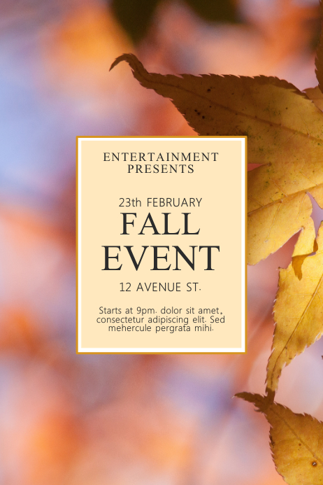 Fall Event Flyer Template | PosterMyWall