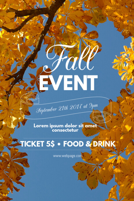 Fall event Flyer Template | PosterMyWall
