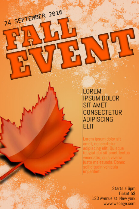 Fall Work Events Flyers