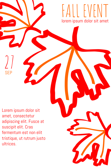 Fall Event Flyer Template | PosterMyWall